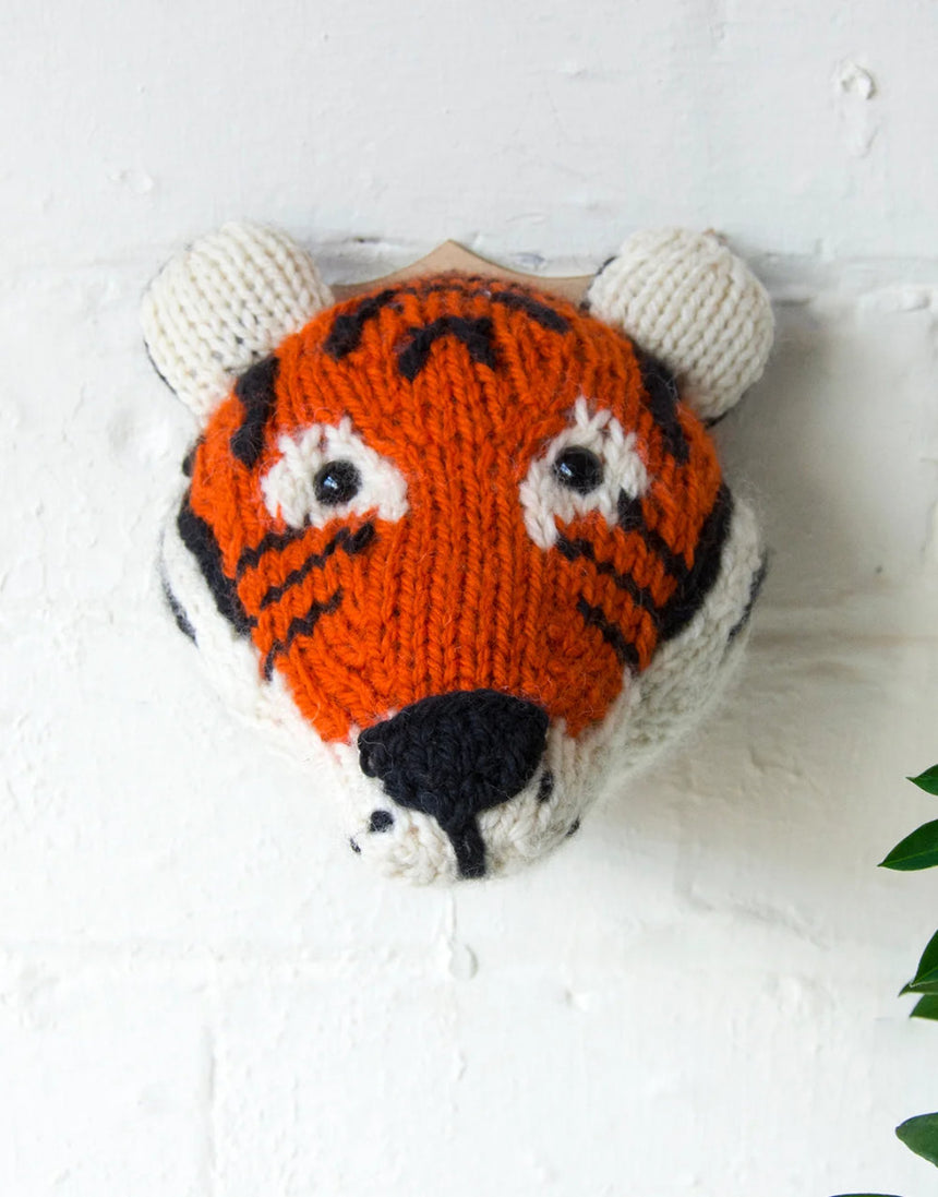Tiger Head Knitting Kit, Sincerely Louise