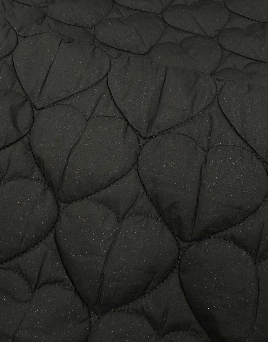 Stardust Hearts Quilted Stepped Coating Fabric