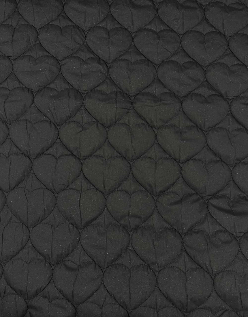 Stardust Hearts Quilted Stepped Coating Fabric