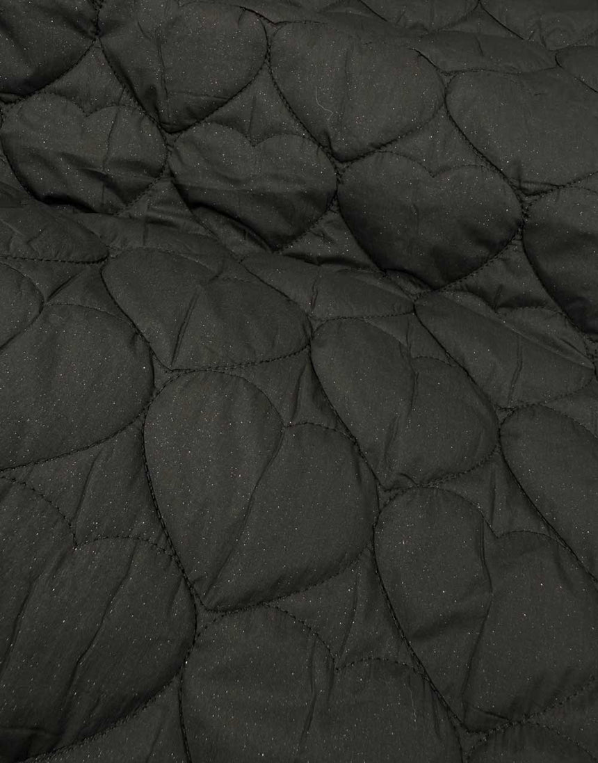 Stardust Hearts Quilted Stepped Coating Fabric