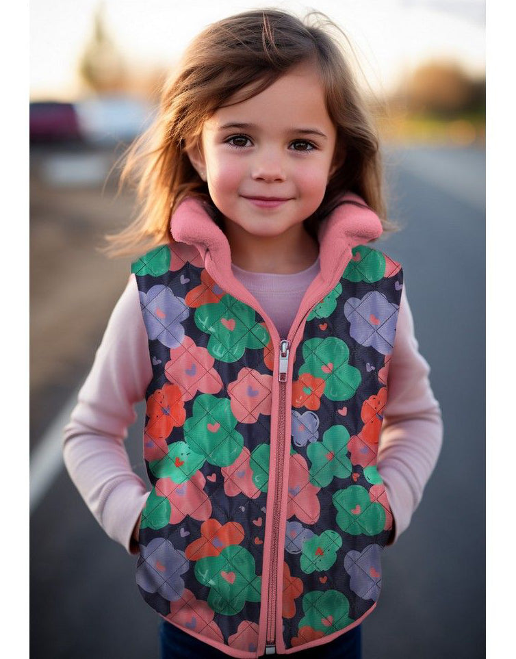 Playground Petals Quilted Stepped Coating Fabric