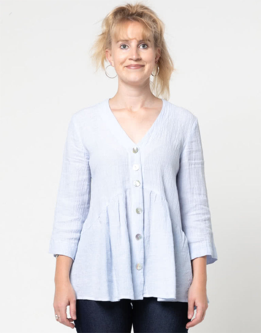 Jules Woven Tunic Sewing Pattern, Style Arc