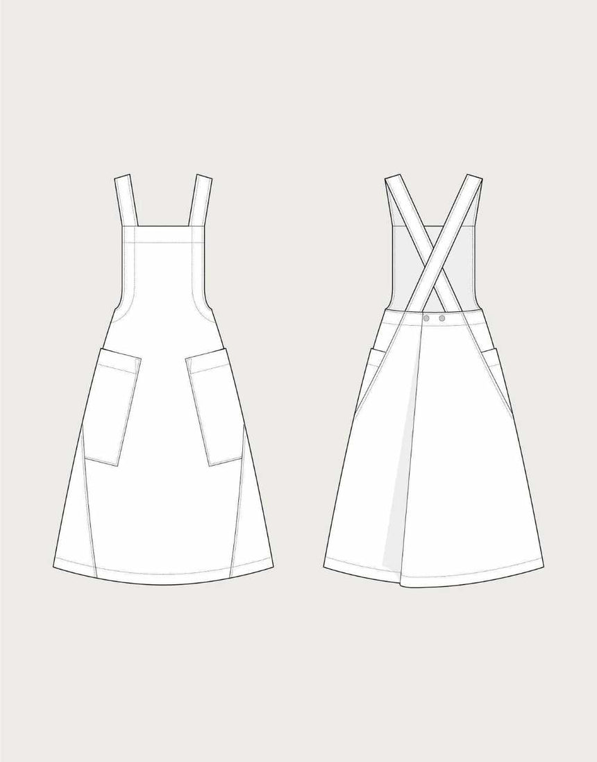 Apron Dress Sewing Pattern, The Assembly Line