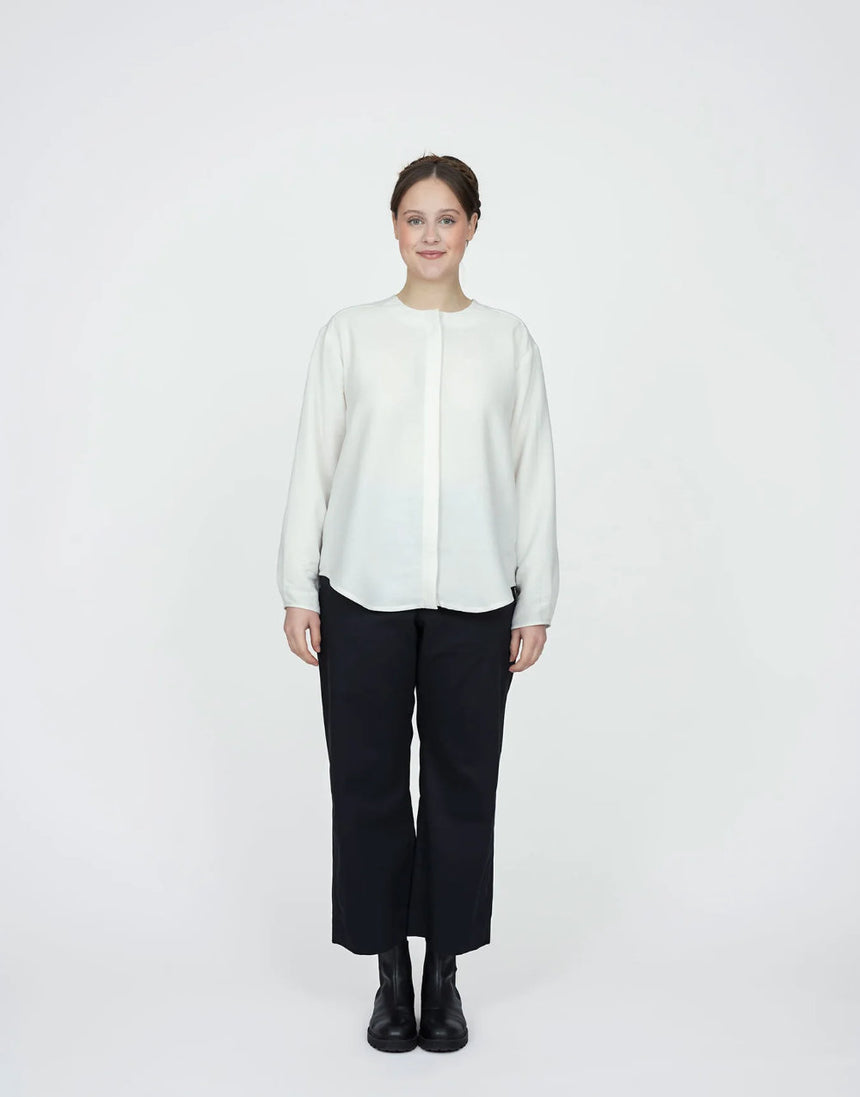 Scarf Collar Shirt Sewing Pattern, The Assembly Line