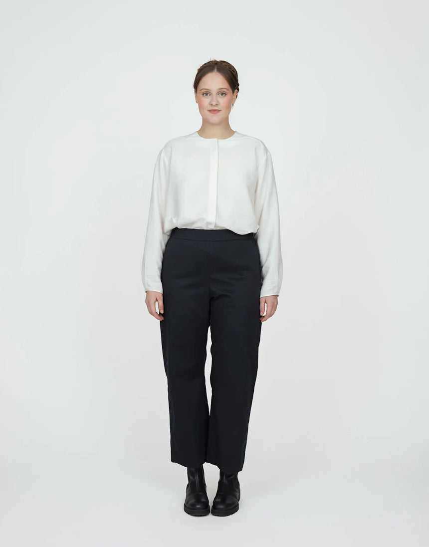 Scarf Collar Shirt Sewing Pattern, The Assembly Line