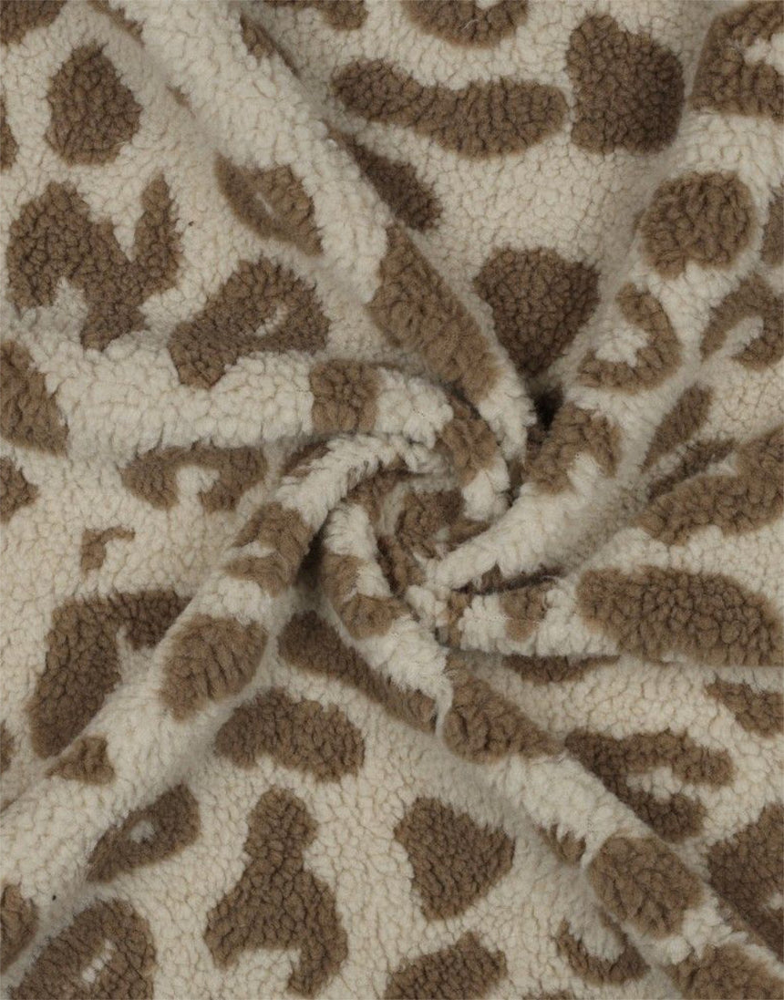 Animal Print Teddy Fleece Fabric