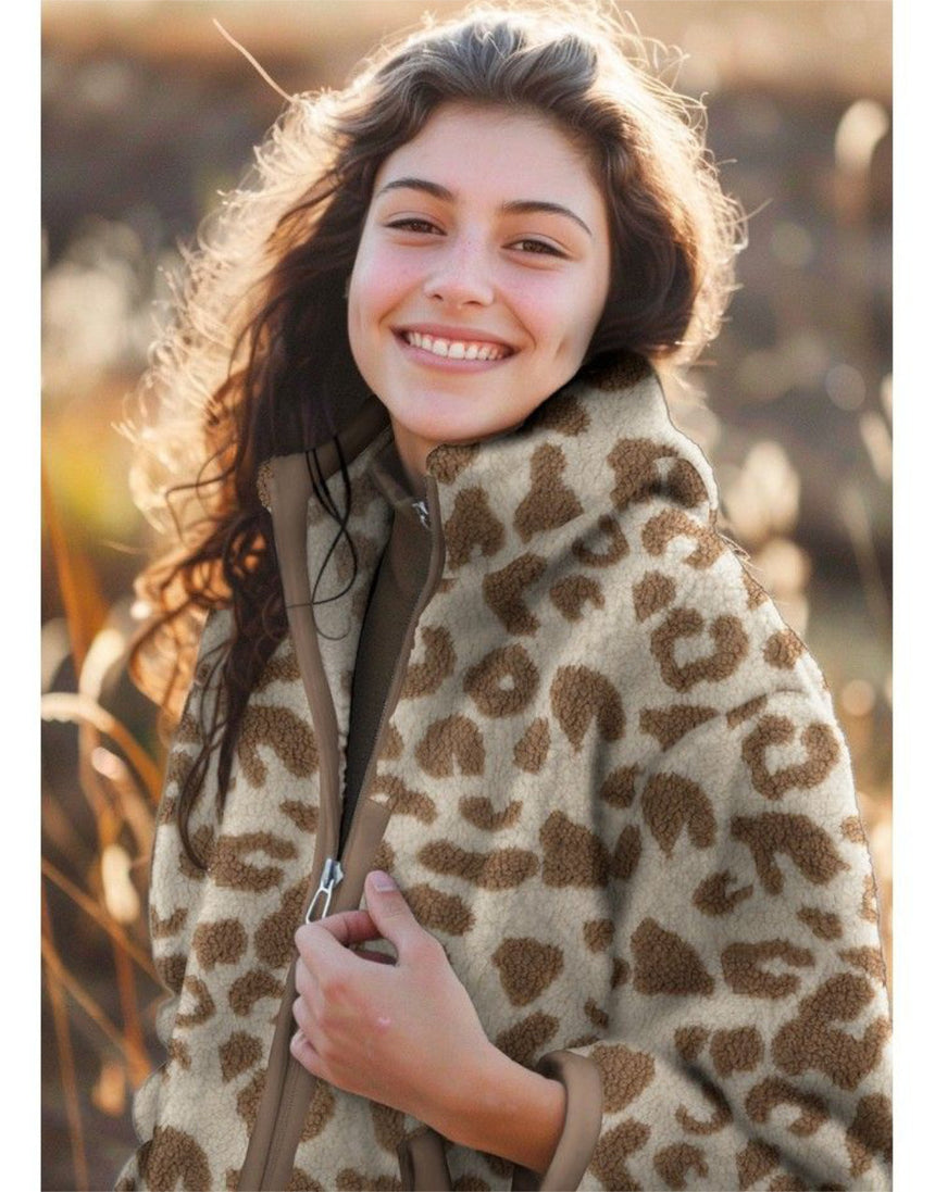 Animal Print Teddy Fleece Fabric