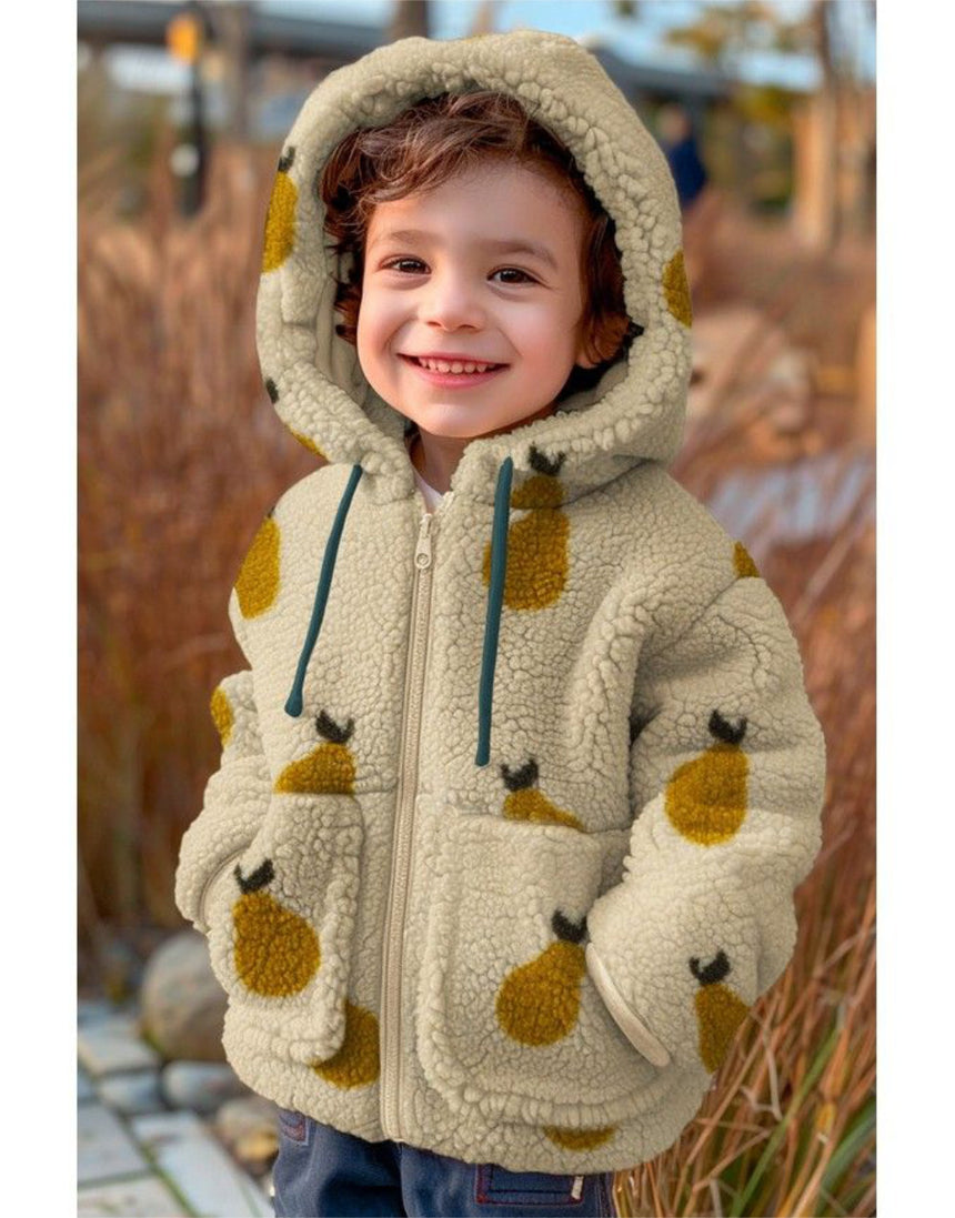 Olive Pear Teddy Fleece Fabric