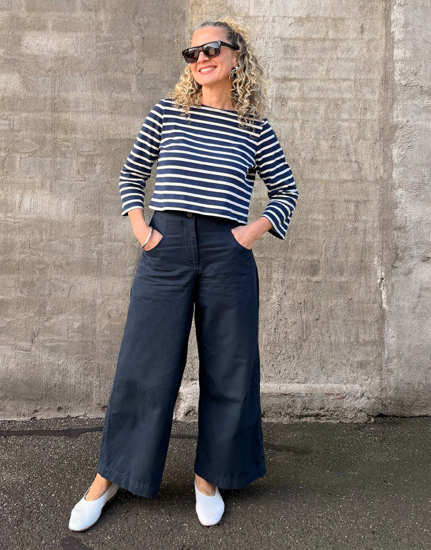 Alba Pants Sewing Pattern, Tessuti
