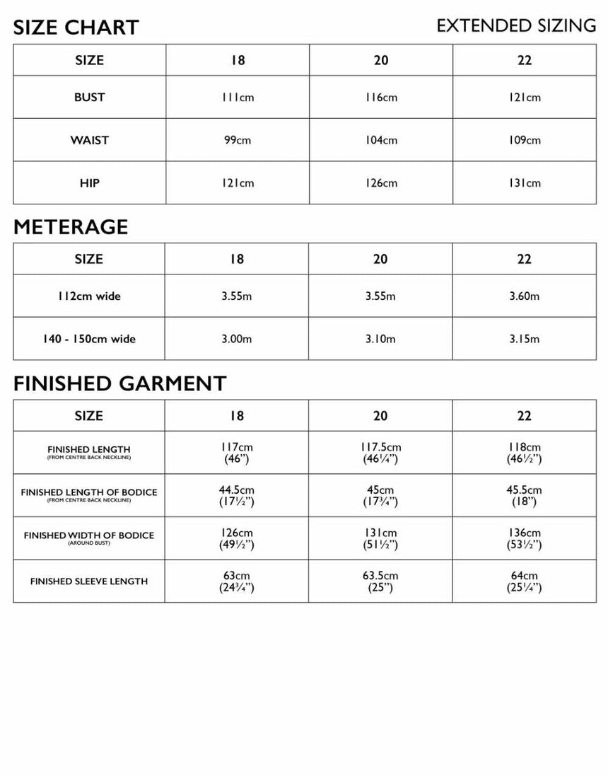 Sleeve Expansion for Felicia Pinafore Dress Sewing Pattern, Tessuti