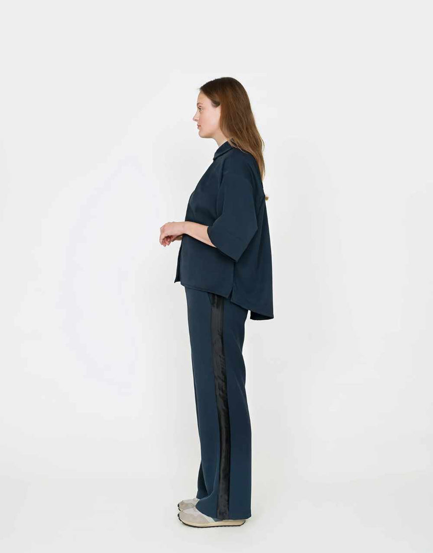 Front Pleat Shirt Sewing Pattern, The Assembly Line