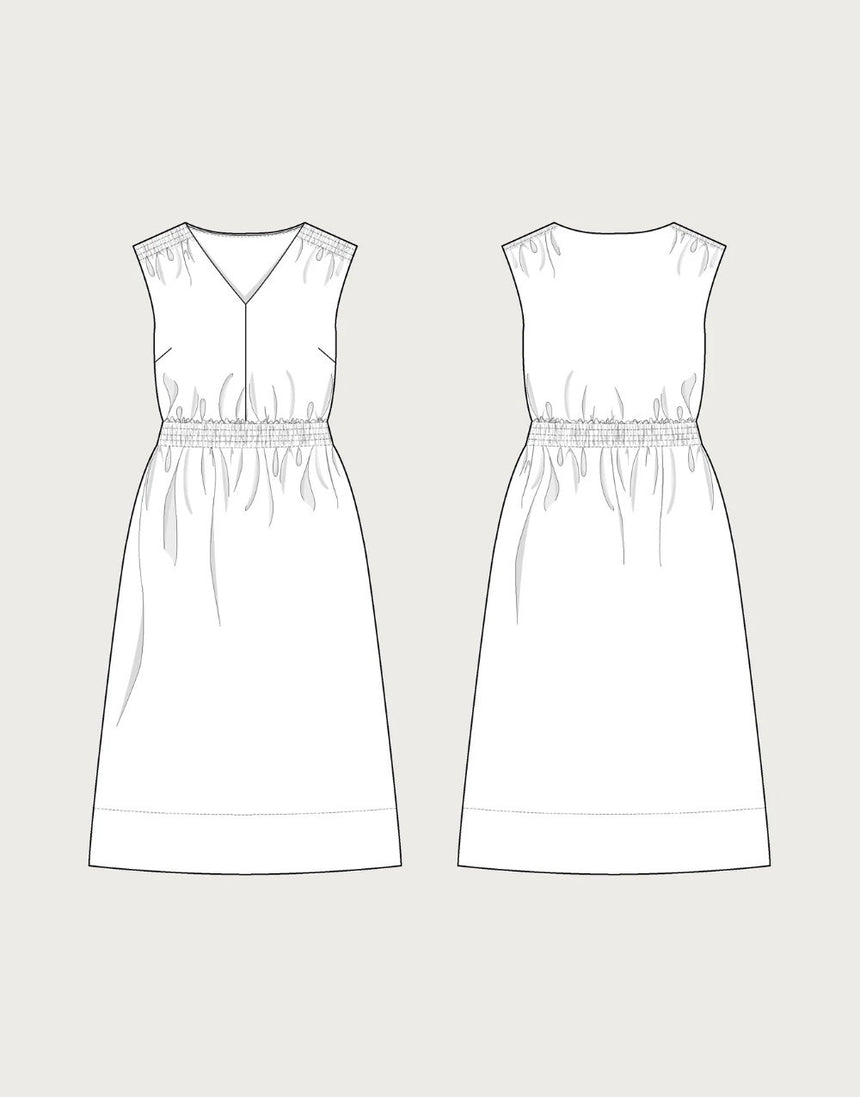 Smocked Dress Sewing Pattern, The Assembly Line