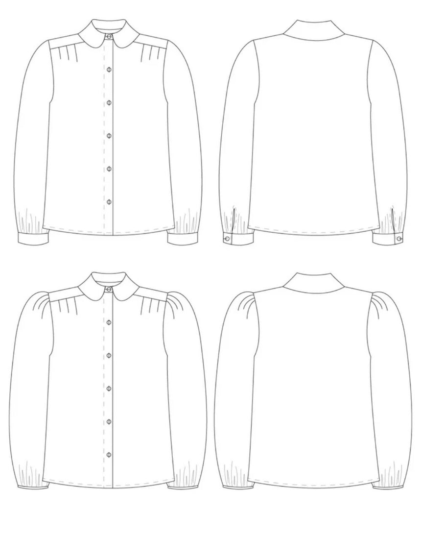 The Pleated Blouse Sewing Pattern, The Avid Seamstress