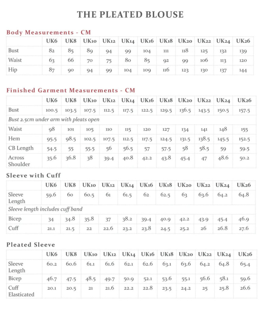 The Pleated Blouse Sewing Pattern, The Avid Seamstress