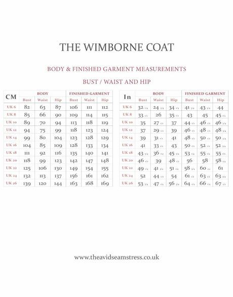 The Avid Seamstress Coats & Jackets The Wimborne Coat Sewing Pattern, The Avid Seamstress 15712