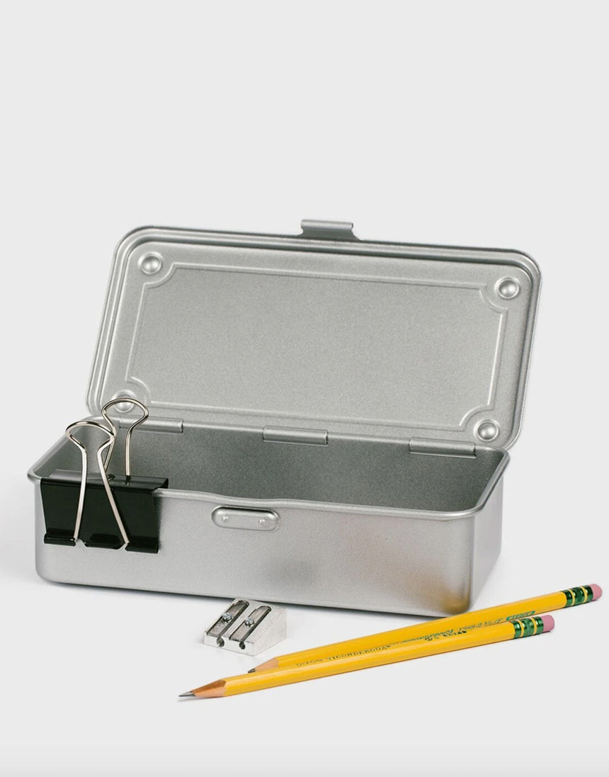 Toyo Steel Tool Box T-190, White Small Toolbox
