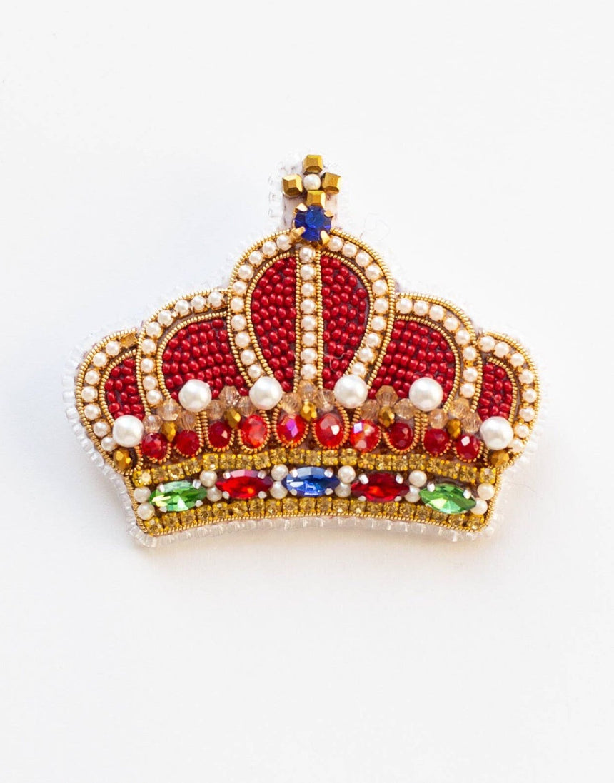Royal Crown Beaded Embroidery Brooch/Hanging Decoration Kit