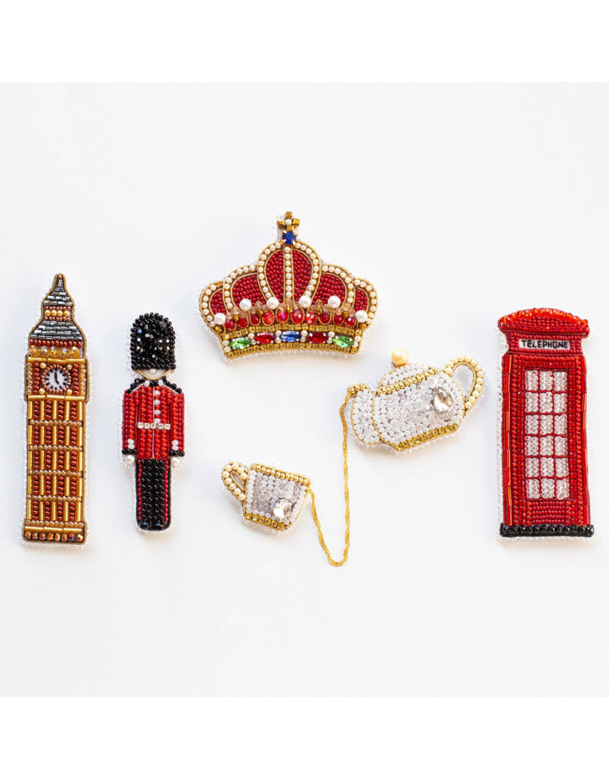 Royal Crown Beaded Embroidery Brooch/Hanging Decoration Kit