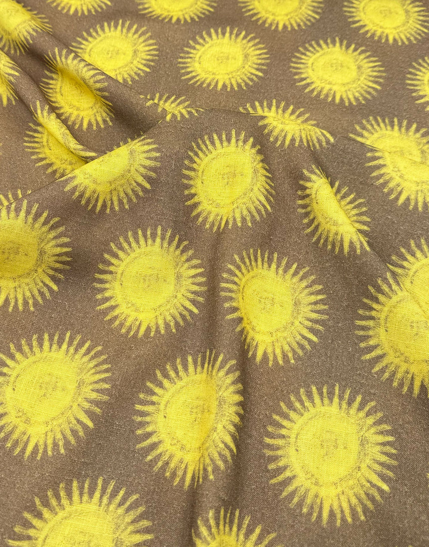 Golden Sun Viscose Fabric