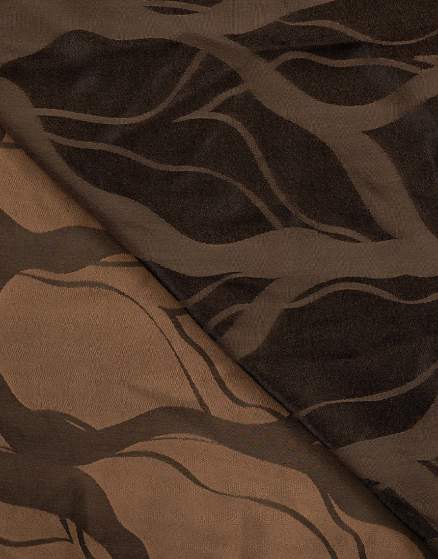 Cocoa Drift Jacquard Viscose Jacquard Fabric