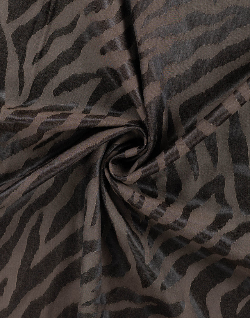 Zebra Shadow Viscose Jacquard Fabric