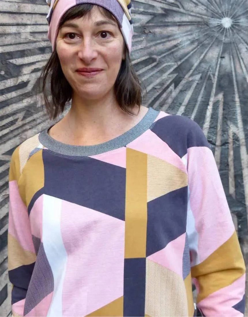 Bloom Boxy Raglan Sweatshirt Complete Dressmaking Kit, Wardrobe by Me