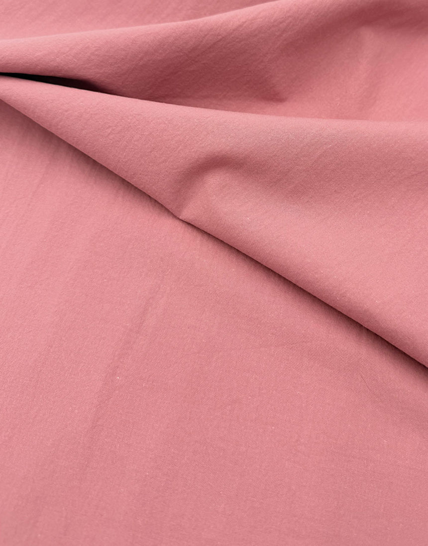 Dark Blush Soft Washed Crinkle Cotton Fabric