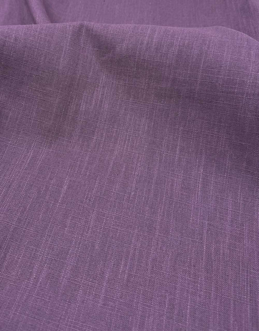 Grape Washed Linen Cotton Fabric