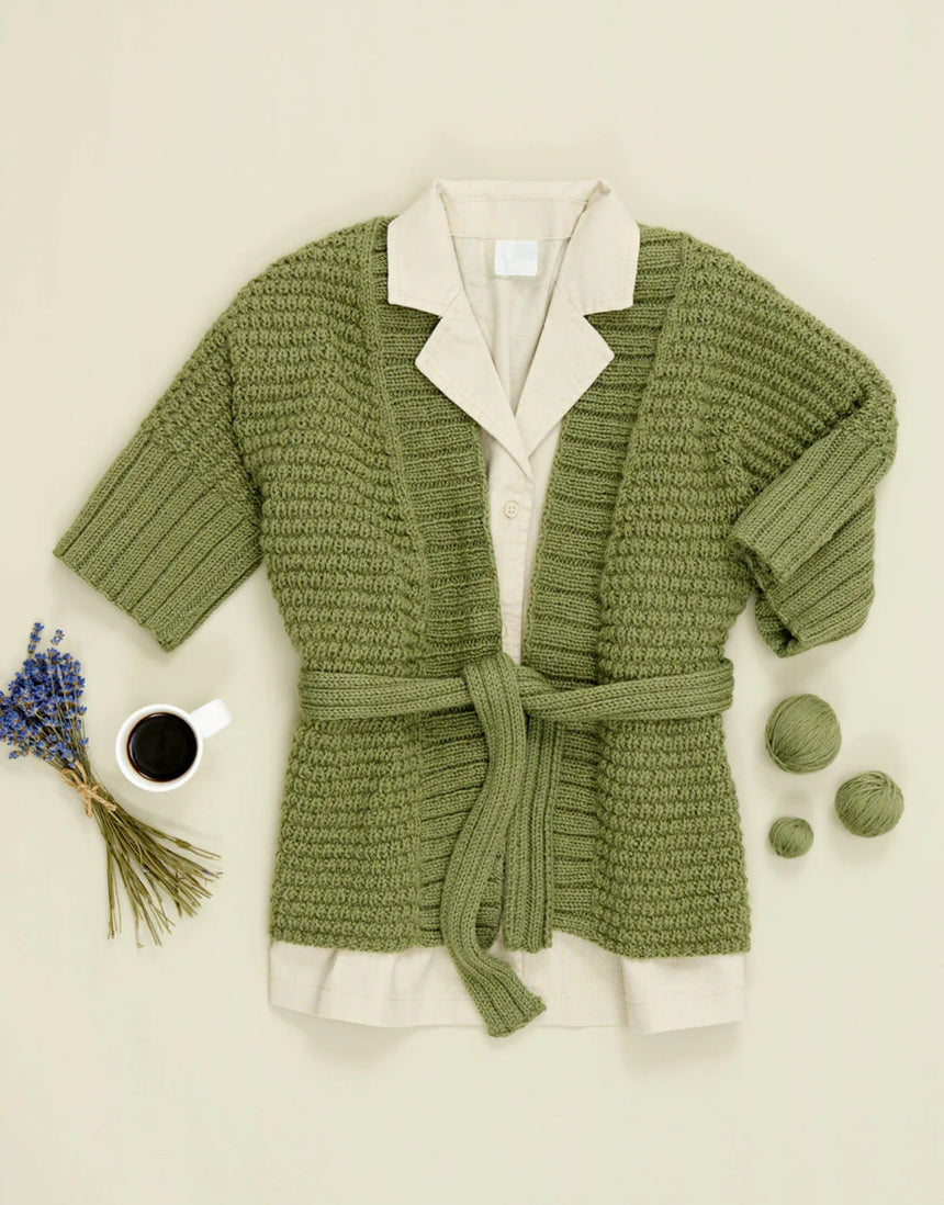 Sophie Ladies Textured Waistcoat Pattern, Bo Peep DK Yarn