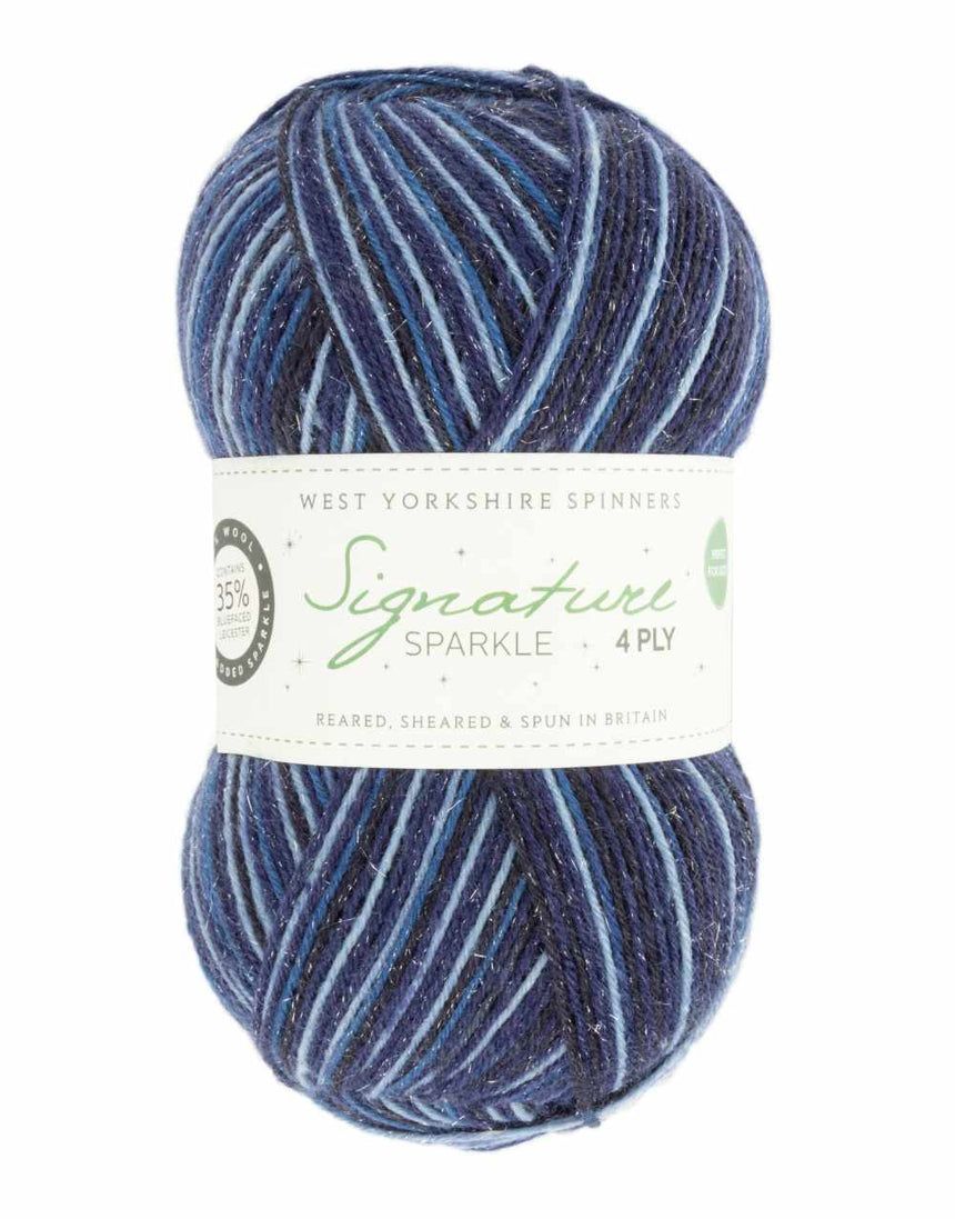 Signature 4-Ply Yarn Sparkle Festive Collection, West Yorkshire Spinners