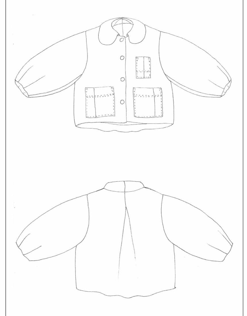 Birgitta Helmersson Coats & Jackets Bell Jacket Zero Waste Sewing Pattern PDF, Birgitta Helmersson 15113