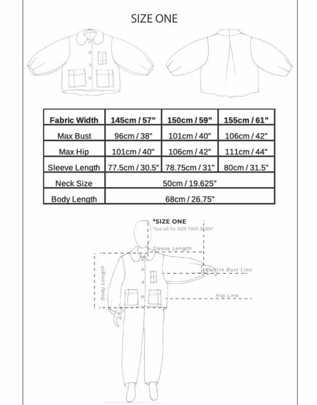 Birgitta Helmersson Coats & Jackets Bell Jacket Zero Waste Sewing Pattern PDF, Birgitta Helmersson 15113