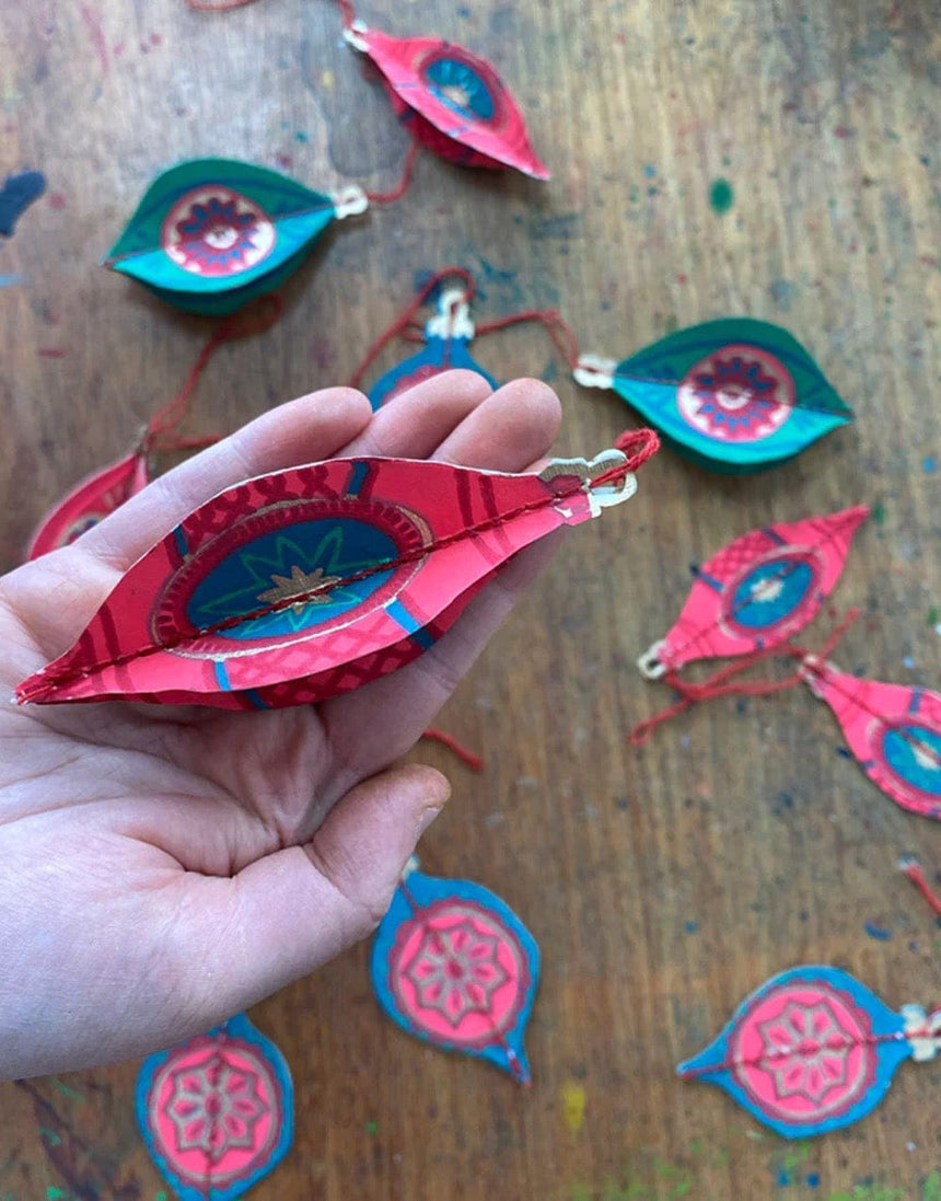 East End Press Christmas Decoration Christmas Bauble Paper Decorations, East End Press 13747