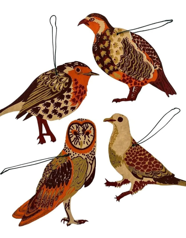 East End Press Christmas Decoration Winter Bird Paper Decoration, East End Press 13782