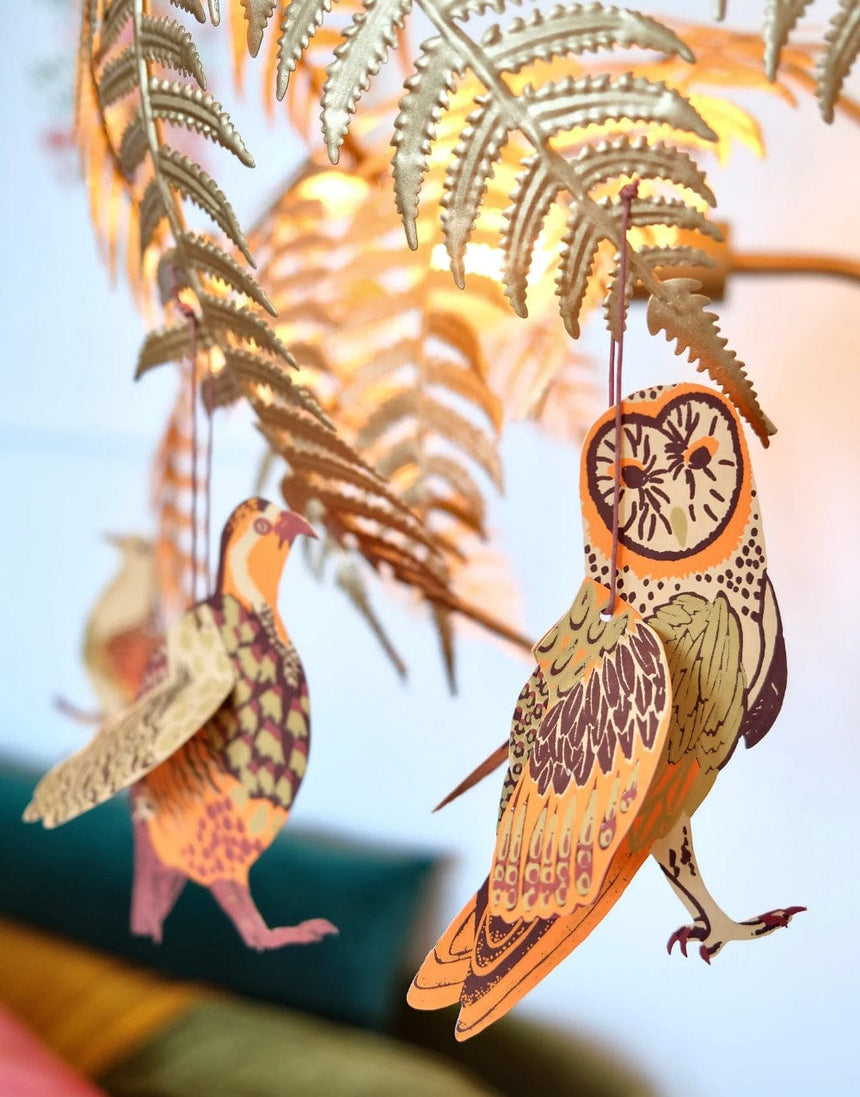 East End Press Christmas Decoration Winter Bird Paper Decoration, East End Press 13782