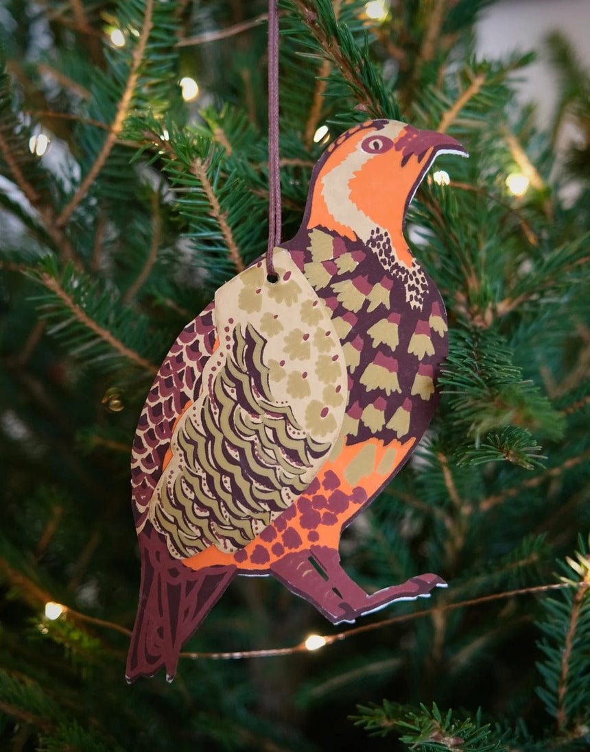 East End Press Christmas Decoration Winter Bird Paper Decoration, East End Press 13782