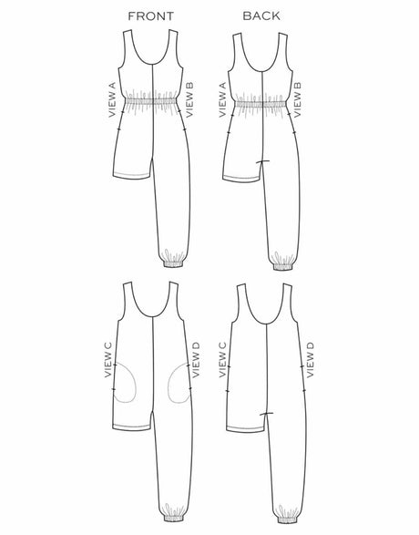 True Bias All Sewing Patterns Nova Jumpsuit Sewing Pattern, True Bias 650076812887