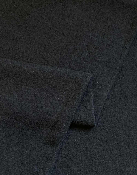 Not Specified Boiled Wool Black 100% Boiled Wool Fabric 14088
