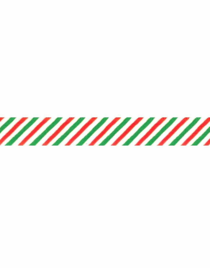 Not specified Ribbon & Trimming Candy Stripe Christmas Ribbon, 25mm 5024264158081 5024264158081