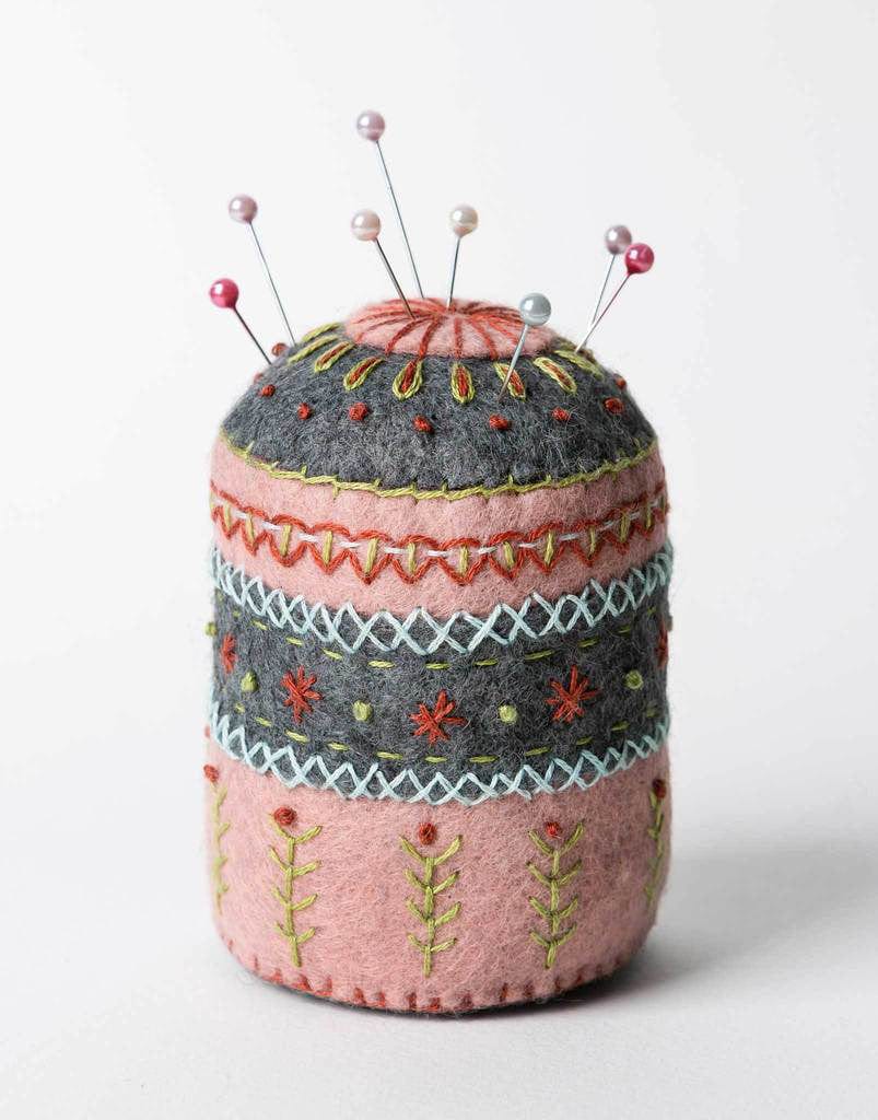 Corinne Lapierre Embroidery Pin Cushion Embroidered Felt Craft Kit by Corinne Lapierre 0608603782653 608603782653