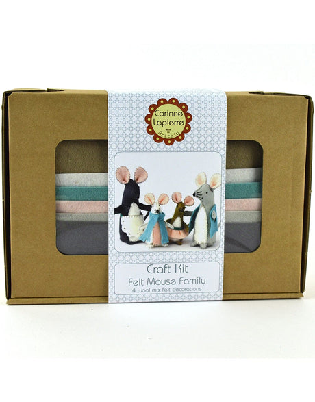 Corinne Lapierre Felt Craft Mouse Family Felt Craft Kit, Corinne Lapierre 0600209370791 600209370791