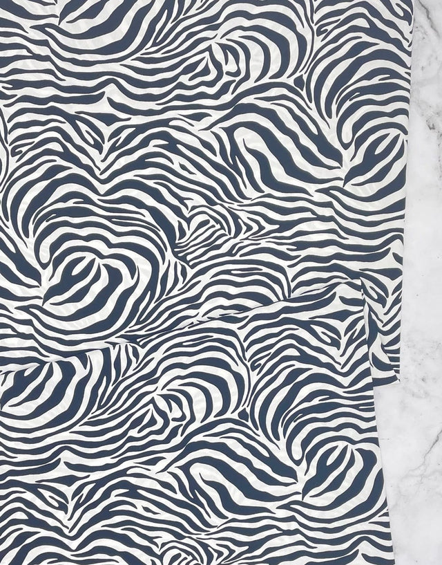 Not Specified Cotton Poplin Black / Animal Print Zebra, Printed Cotton Poplin Fabric 12386