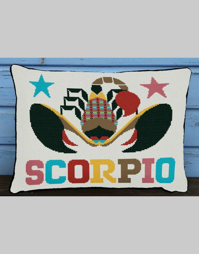 Emily Peacock Cross Stitch Scorpio Star Sign Emily Peacock Counted Cross Stitch Kit