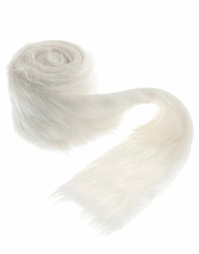 Not specified Ribbon & Trimming White Faux Fur Christmas trim, 2m x 80mm 5029784741508 5029784741508