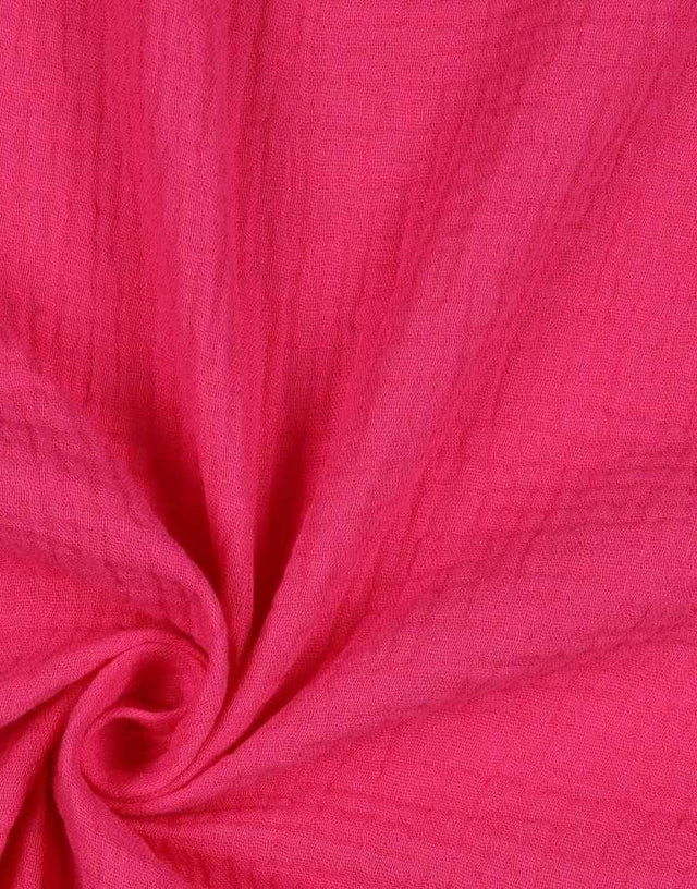 Not Specified Double Gauze Pink / Plain Fuchsia Pink Cotton Organic Double Gauze 15382