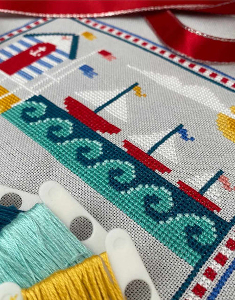 Little Dove Designs Cross Stitch Sun, Sea and Sand Sampler Cross Stitch Kit 14914