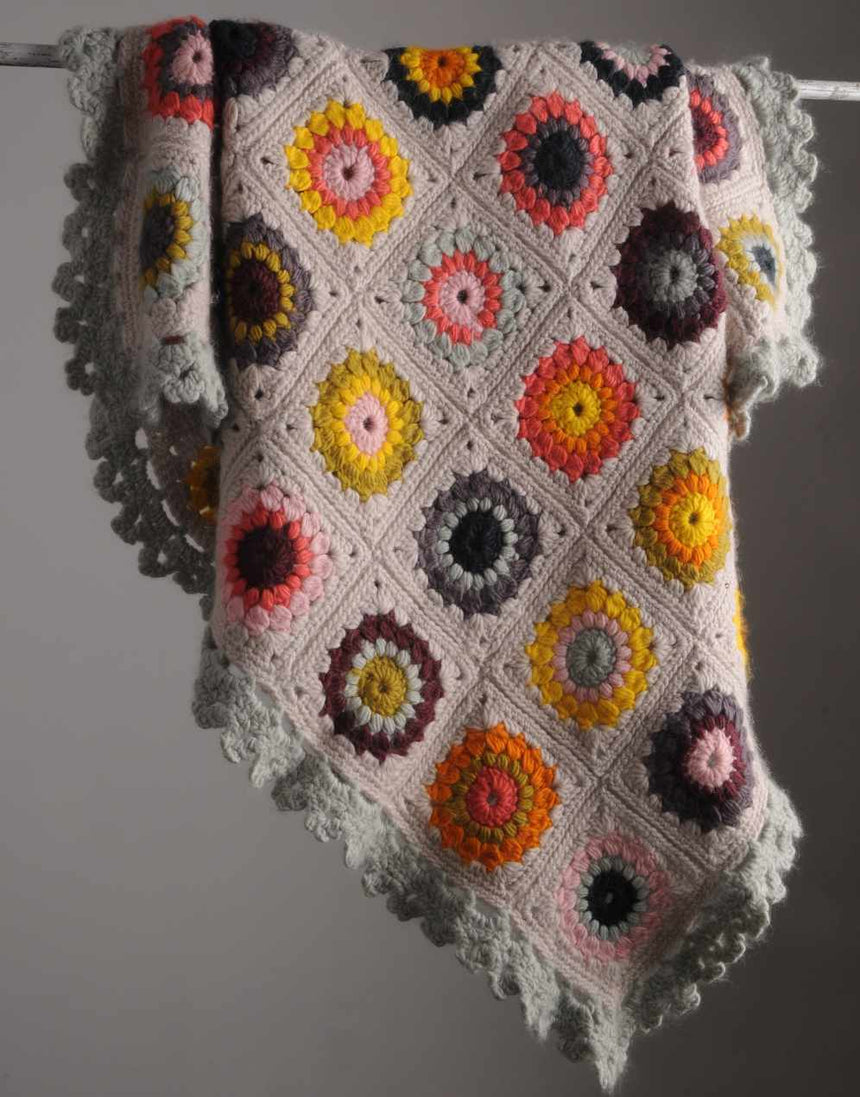 Sunburst Granny Blanket Crochet Kit, Mrs Moon