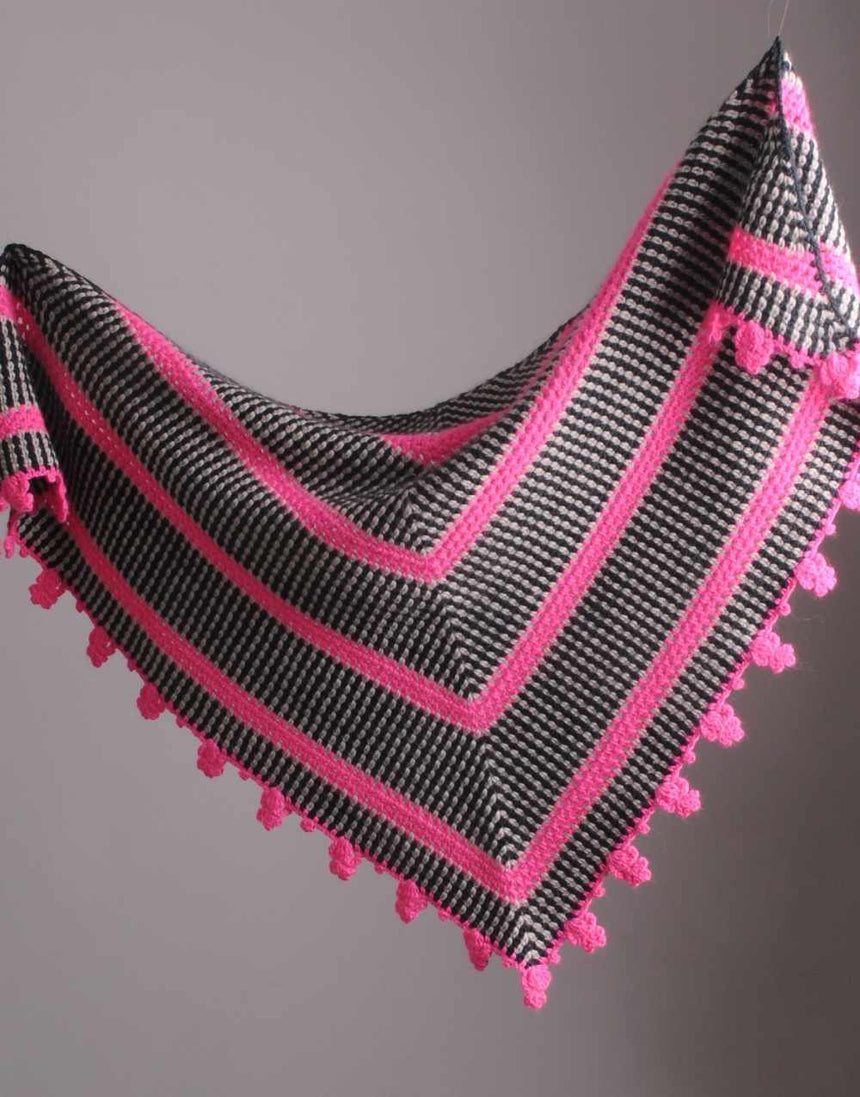 Brighton Rock Shawl Crochet Kit, Mrs Moon