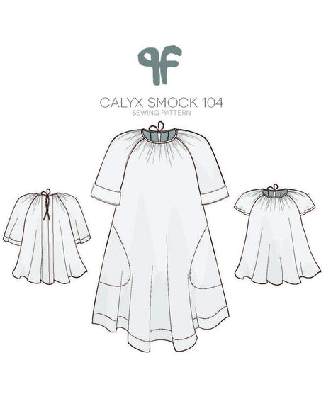 Pattern Fantastique Tops Shirts & Blouses Calyx Smock Sewing Pattern, Pattern Fantastique 12850