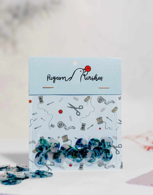 Pigeon Wishes Buttons 15mm Sublime 15mm Shirting Button Set 15408